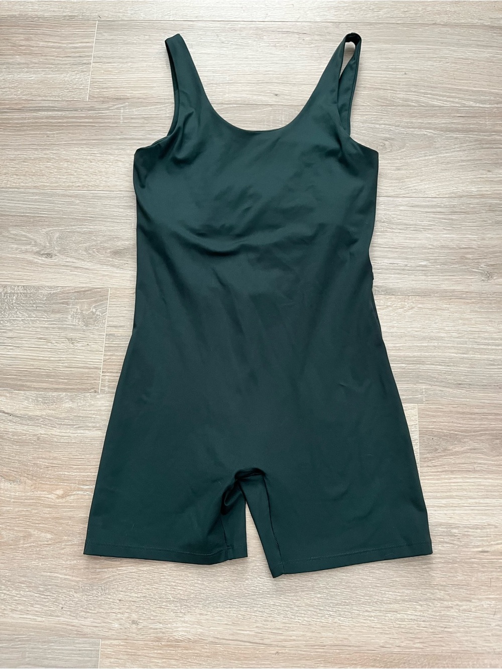 Girlfriend Collective Women’s Bike Unitard Green - Size Large